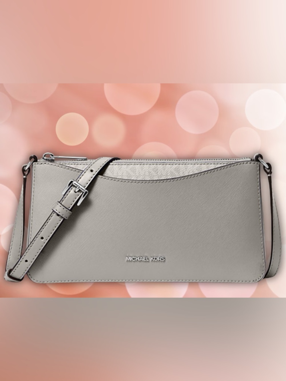 Michael Kors Leather and Signature Logo Crossbody